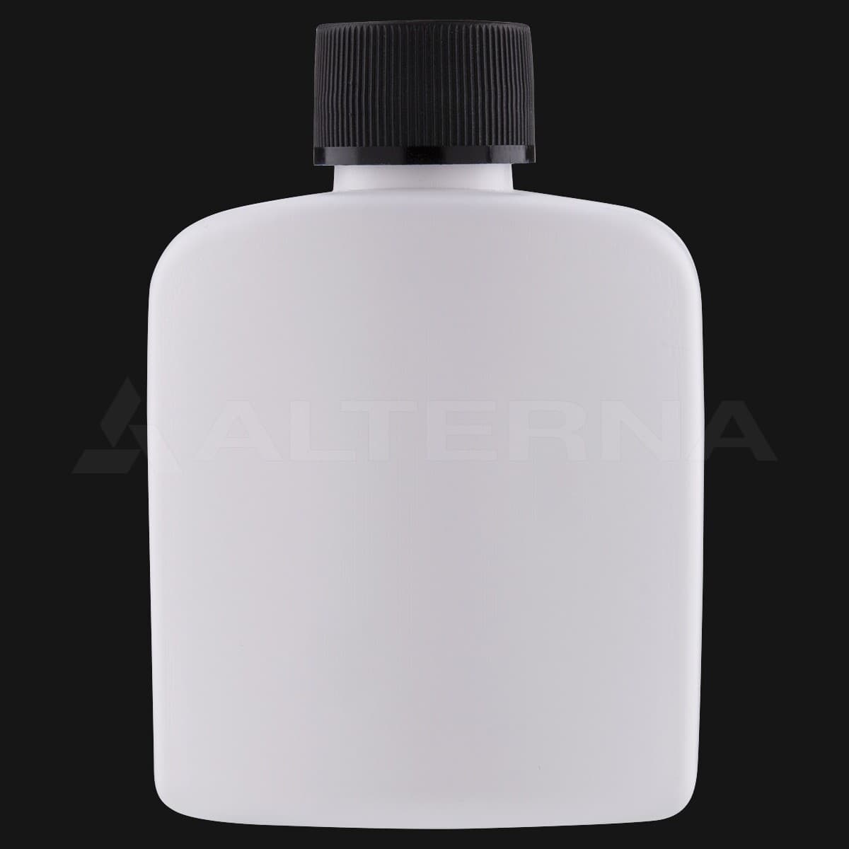 100 ml HDPE Flat Bottle with 24 mm PE Foam Lined Cap